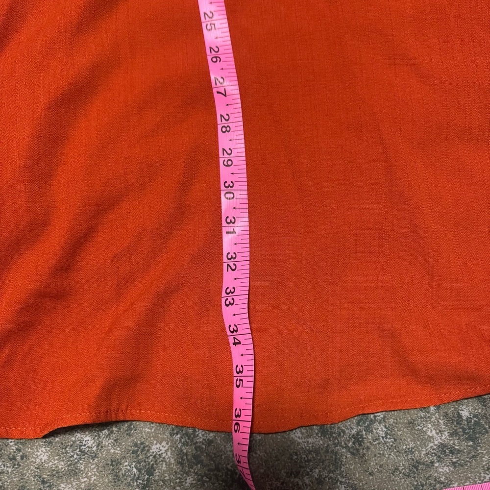 Cider Burnt Orange Tie Sleeve Mini Dress - Women’s 1X - Picture 8 of 10
